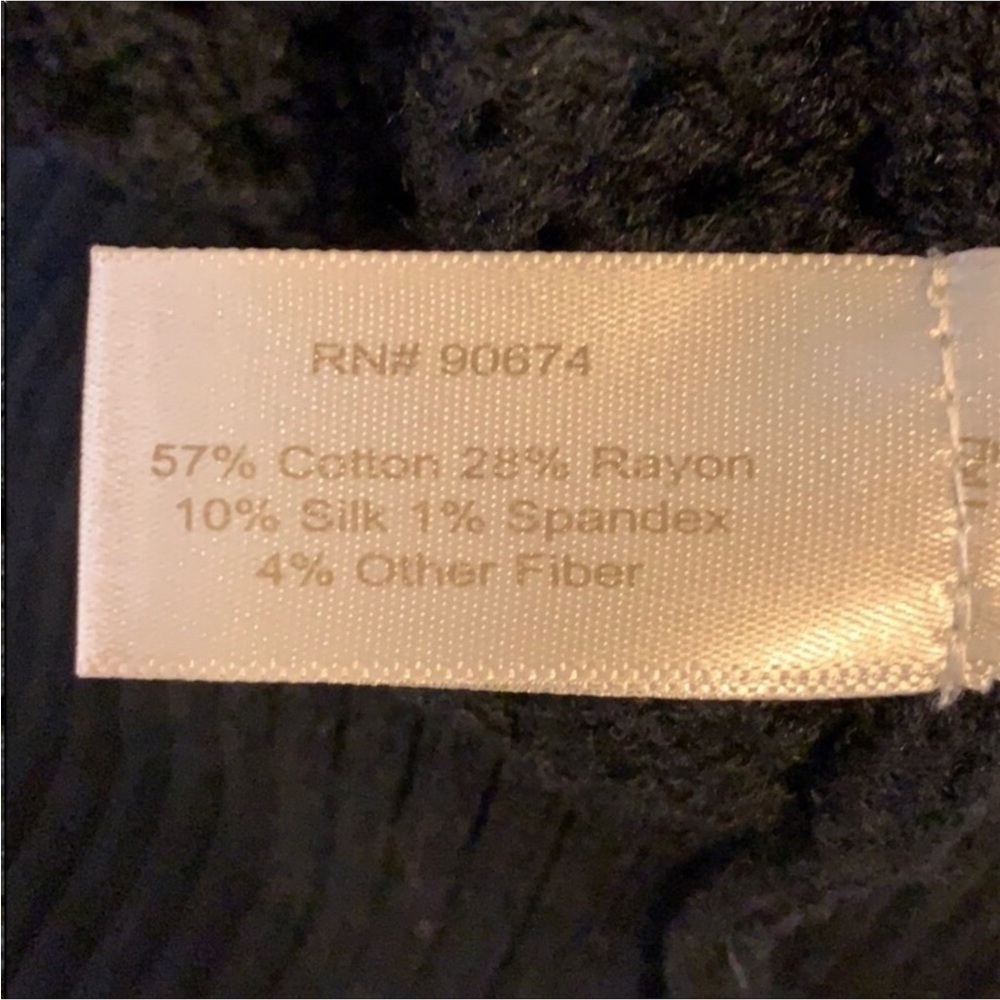 Boston Proper lightweight cardigan sweater with zipper closure Black Size Small - Picture 8 of 9
